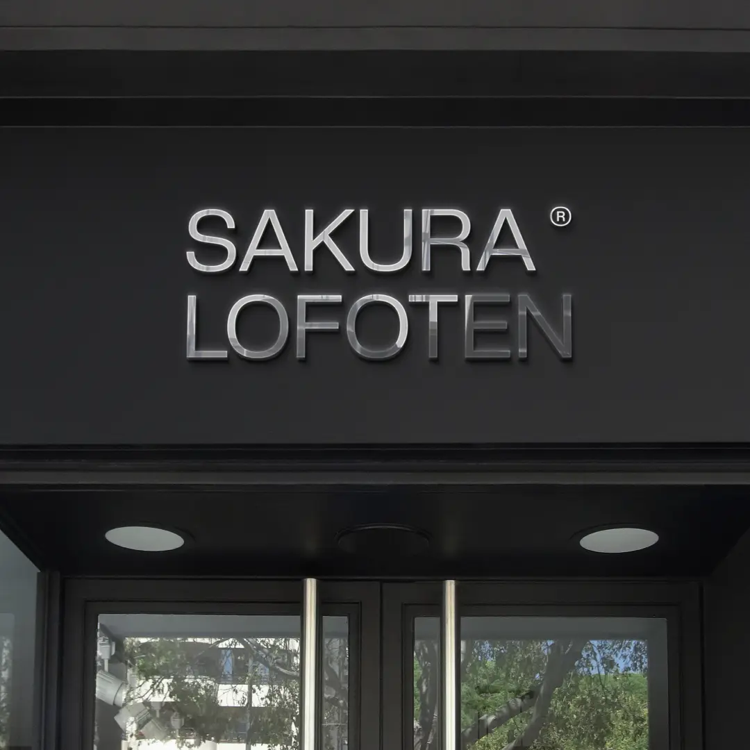 Sakura Lofoten Signage