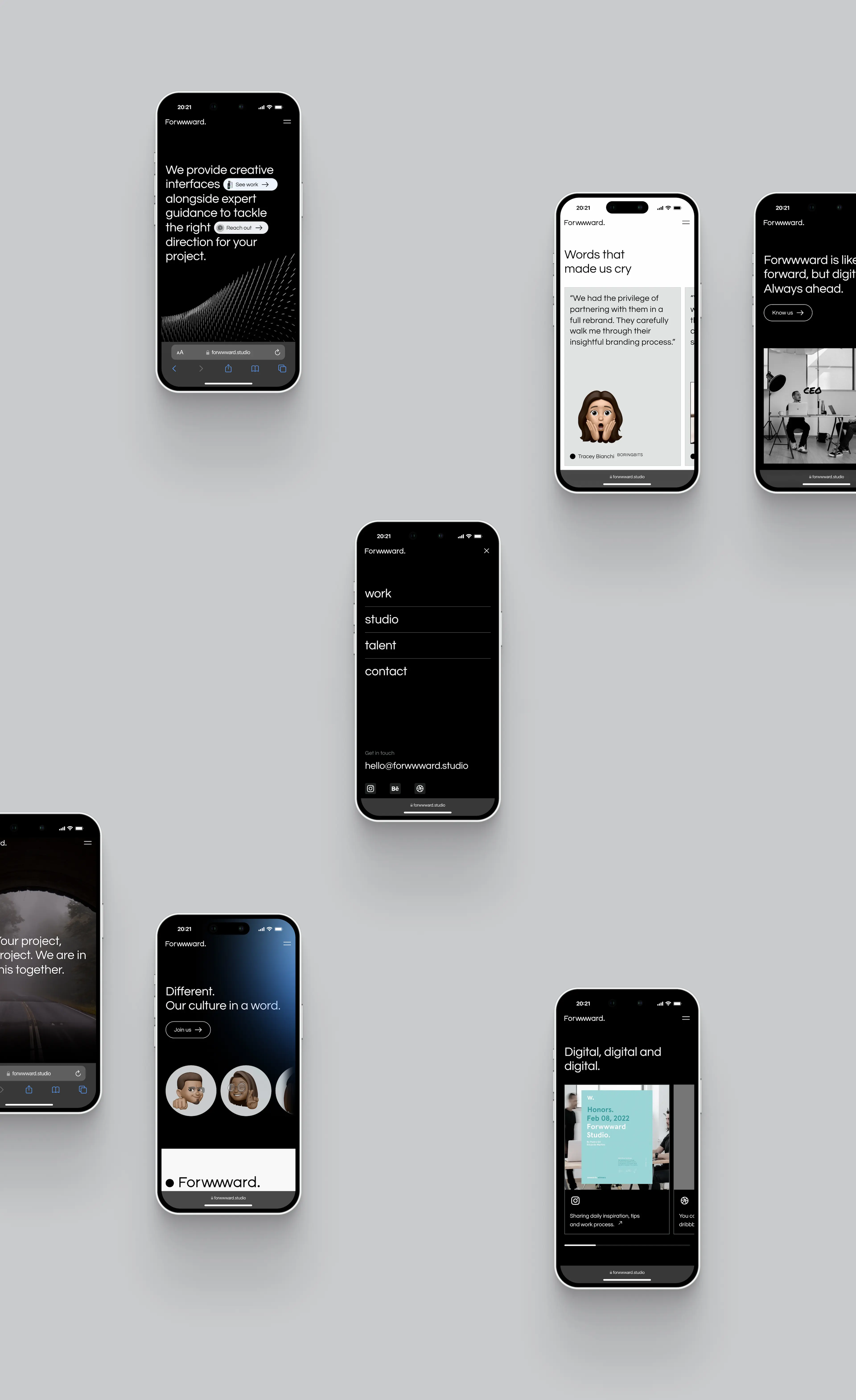 Forwwward Mobile Website